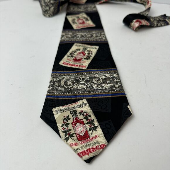 Vintage Tabasco Neck Tie 100% Silk Hot Pepper Sauce Novelty Collector - Picture 3 of 9